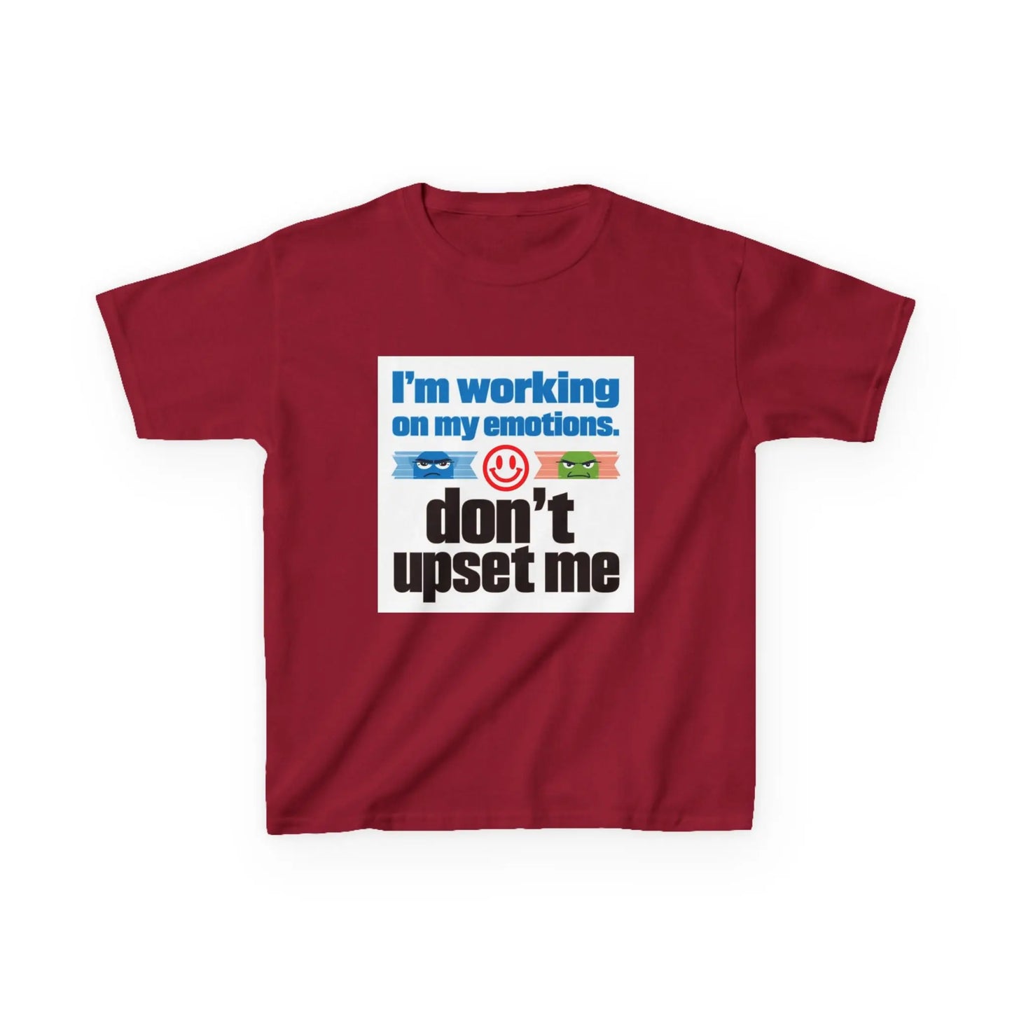 "I'm Working On My Emotions, Don't Upset Me" - Kids Autism Awareness T-Shirt Printify
