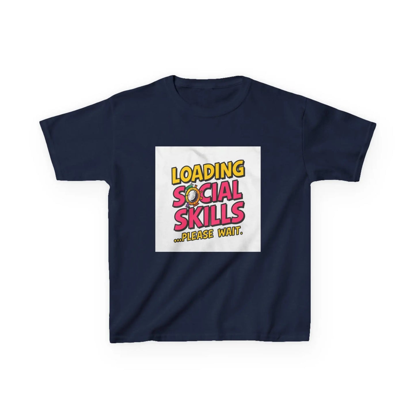 "Loading Social Skills...Please Wait" - Kids Autism Awareness T-Shirt Printify