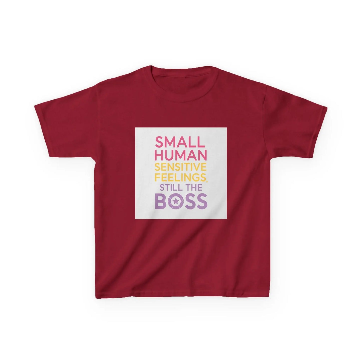 "Small Human Sensitive Feelings Still the Boss" - Kids Autism Awareness T-Shirt Printify