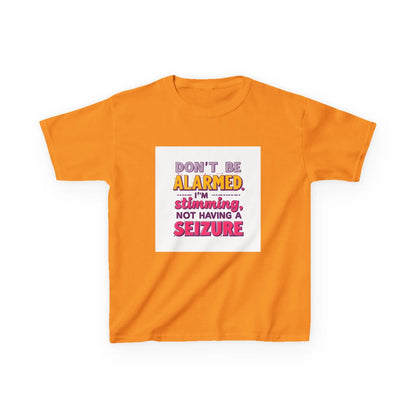 "Don't Be Alarmed I'm Stimulating Not Having a Seizure" - Kids Autism Awareness T-Shirt Printify