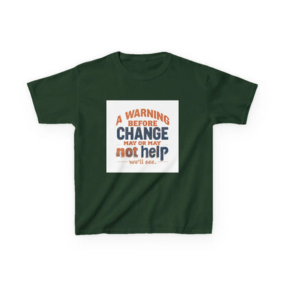 “A Warning Before Change May Or May Not Help” - Kids Autism Awareness T-Shirt Printify