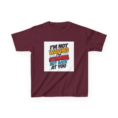 “I’m Not Waving I’m Stimming, But Back At You” - Kids Autism Awareness T-Shirt Printify
