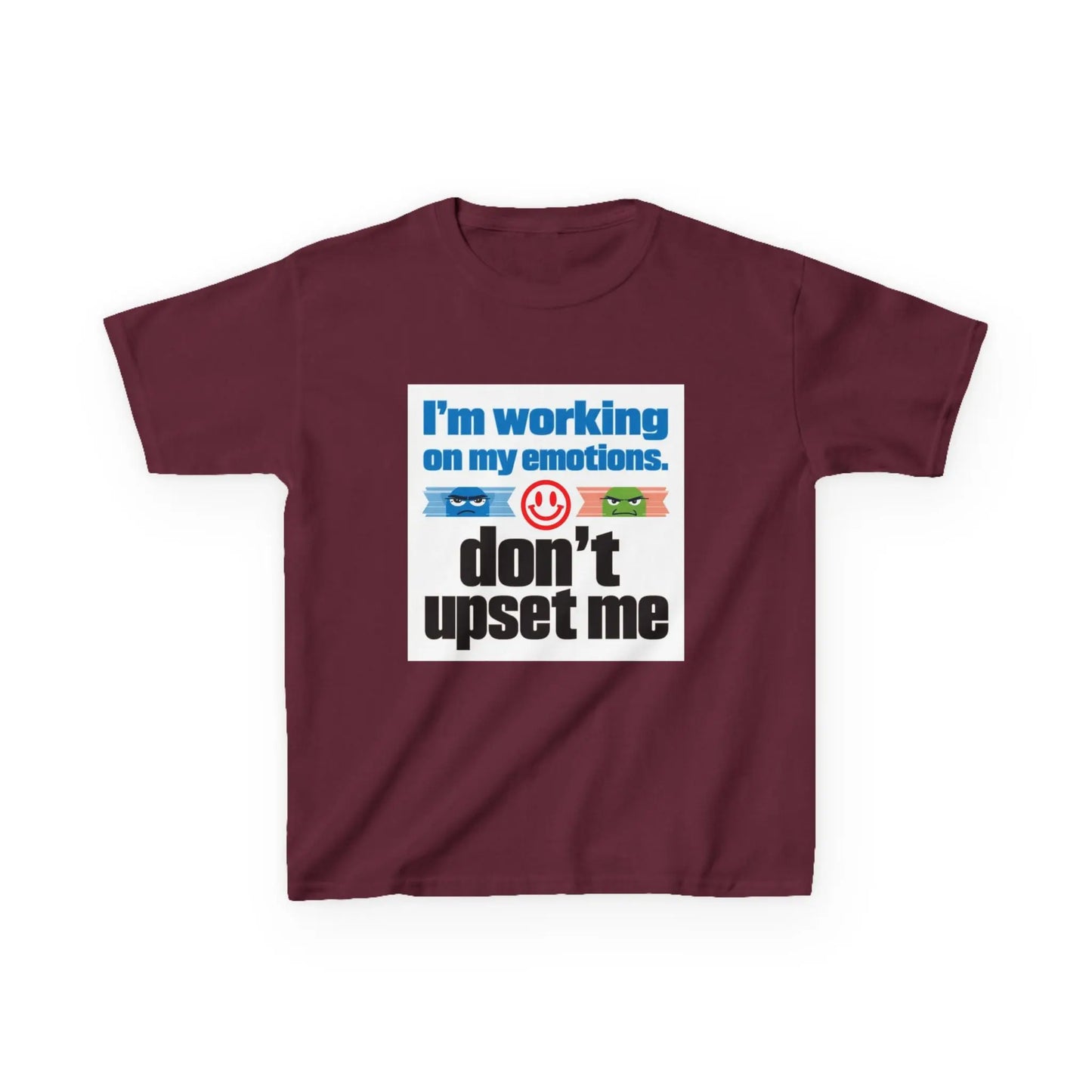 "I'm Working On My Emotions, Don't Upset Me" - Kids Autism Awareness T-Shirt Printify