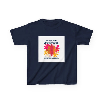 "I Speak in Secret Code" - Kids Autism Awareness T-Shirt Printify