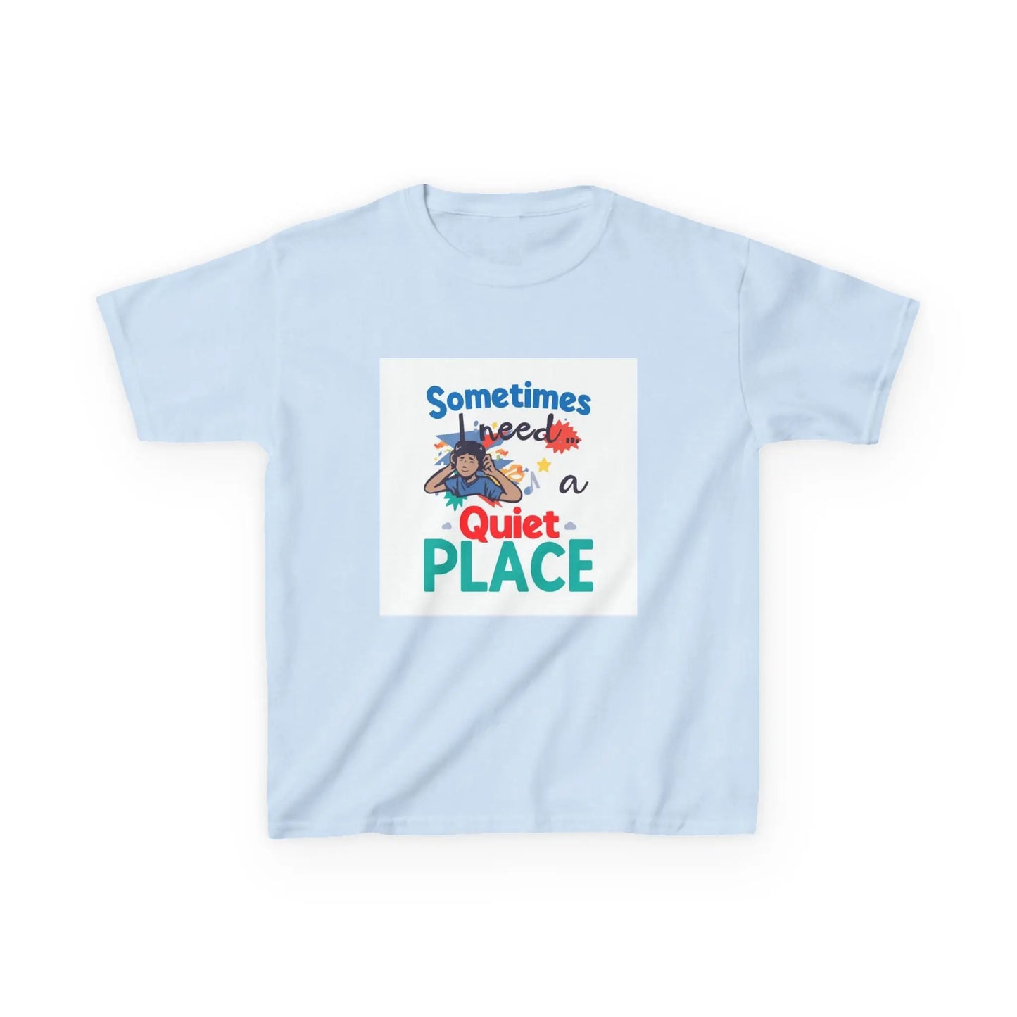 "Sometimes I Need a Quiet Place" Cute Nap-Time Tee - Kids Autism Awareness T-Shirt Printify