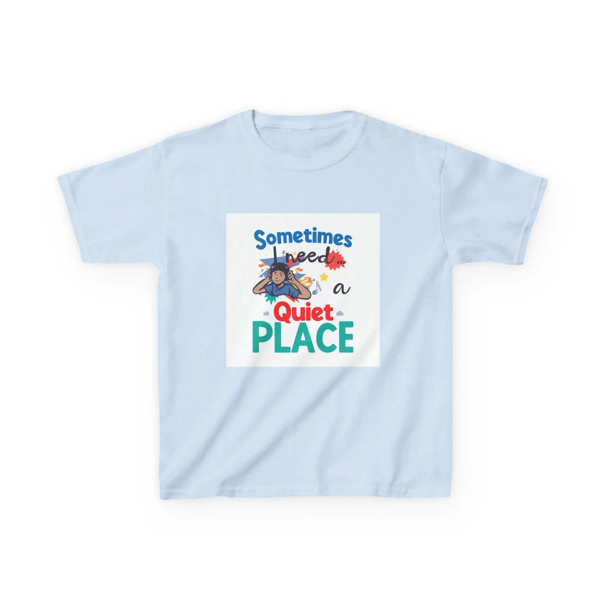 "Sometimes I Need a Quiet Place" Cute Nap-Time Tee - Kids Autism Awareness T-Shirt Printify