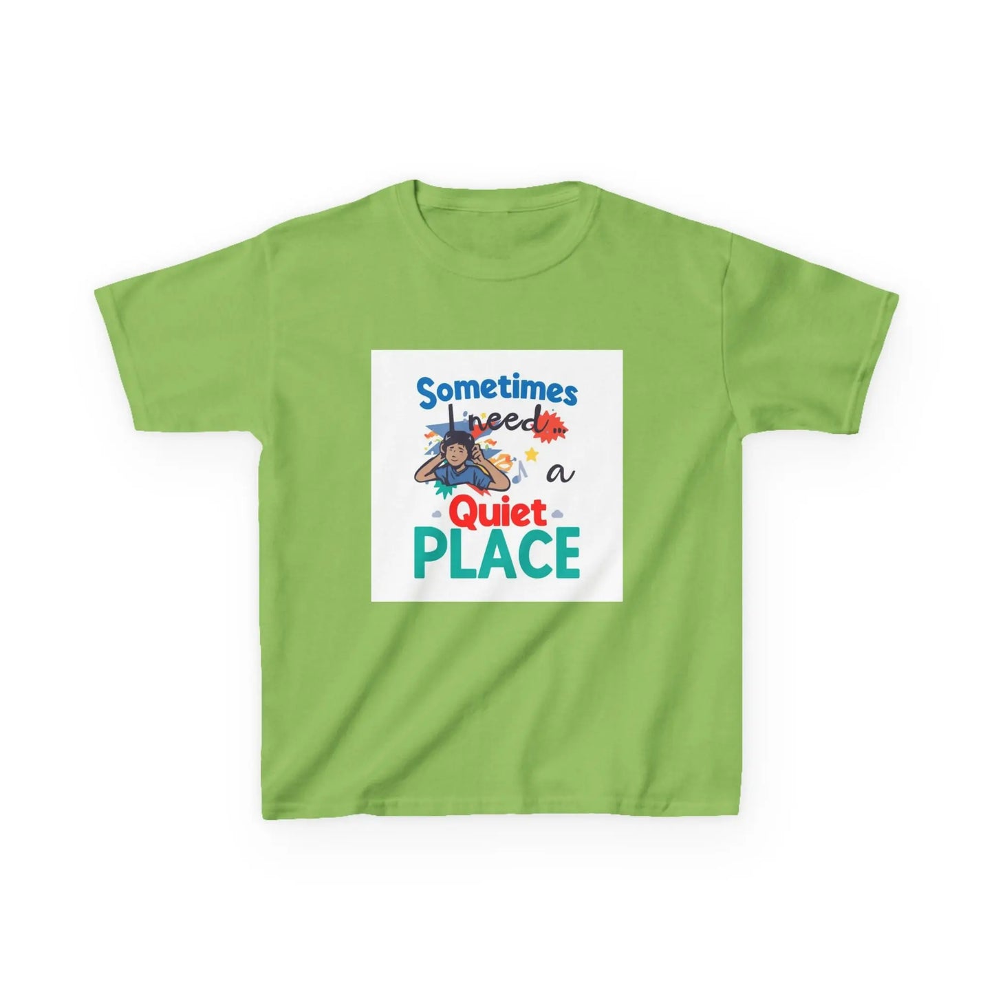 "Sometimes I Need a Quiet Place" Cute Nap-Time Tee - Kids Autism Awareness T-Shirt Printify