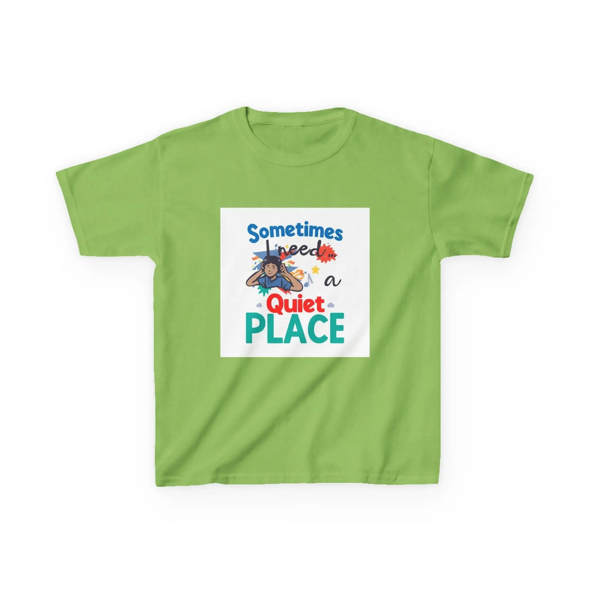 "Sometimes I Need a Quiet Place" Cute Nap-Time Tee - Kids Autism Awareness T-Shirt Printify