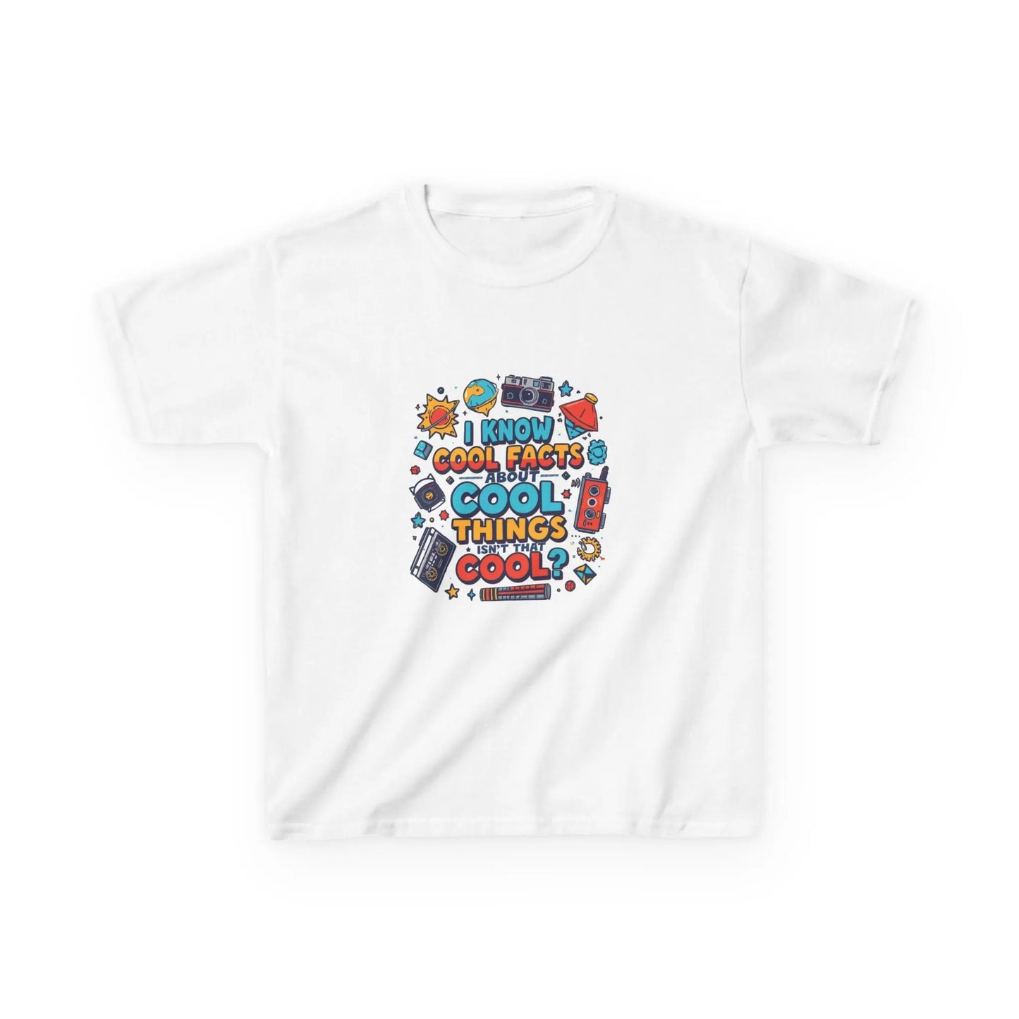 “I Know Cool Facts & Cool Things” - Kids Autism Awareness T-Shirt Printify