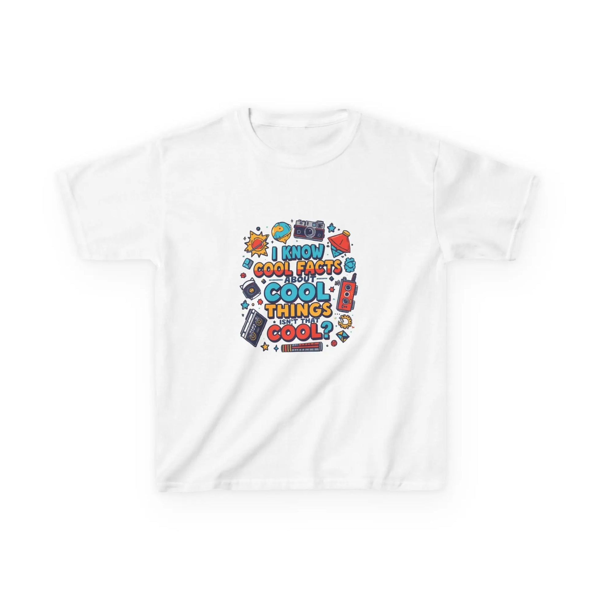 “I Know Cool Facts & Cool Things” - Kids Autism Awareness T-Shirt Printify