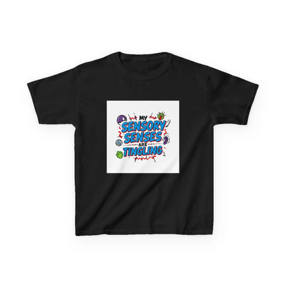 "My Sensory Senses Are Tingling" - Kids Autism Awareness T-Shirt Printify