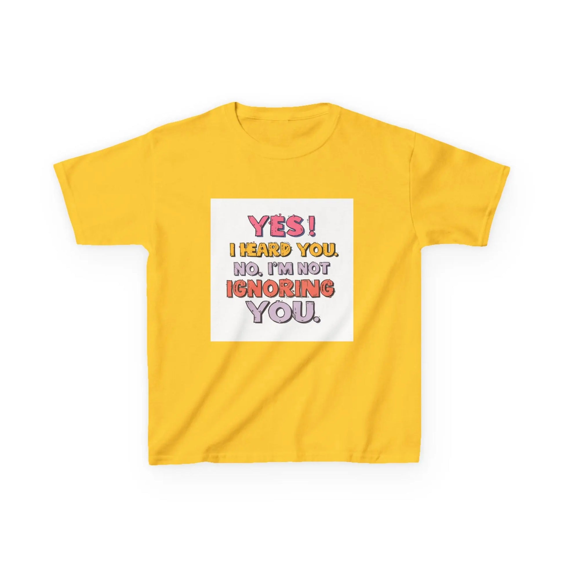 “Yes I Heard You. No, I’m Not Ignoring You.” - Kids Autism Awareness T-Shirt Printify