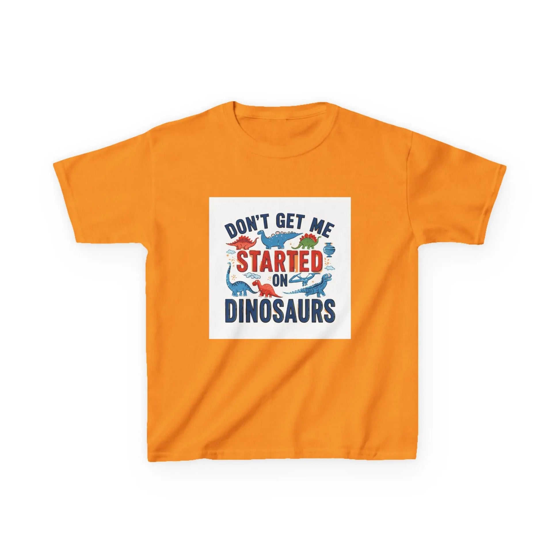 "Don't Get Me Started on Dinosaurs" - Kids Autism Awareness T-Shirt Printify