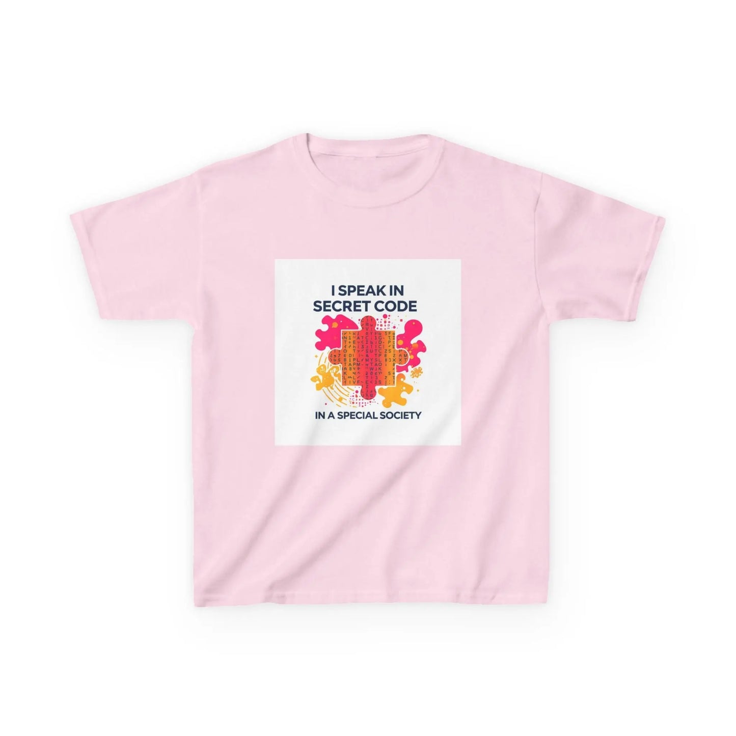 "I Speak in Secret Code" - Kids Autism Awareness T-Shirt Printify