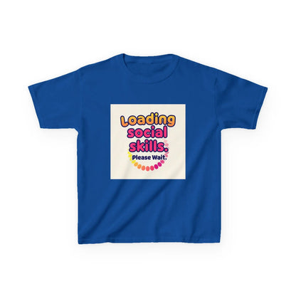 "Loading Social Skills... Please Wait" - Kids Autism Awareness T-Shirt Printify