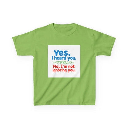 "Yes I Heard You, No I'm Not Ignoring You" - Kids Autism Awareness T-Shirt Printify