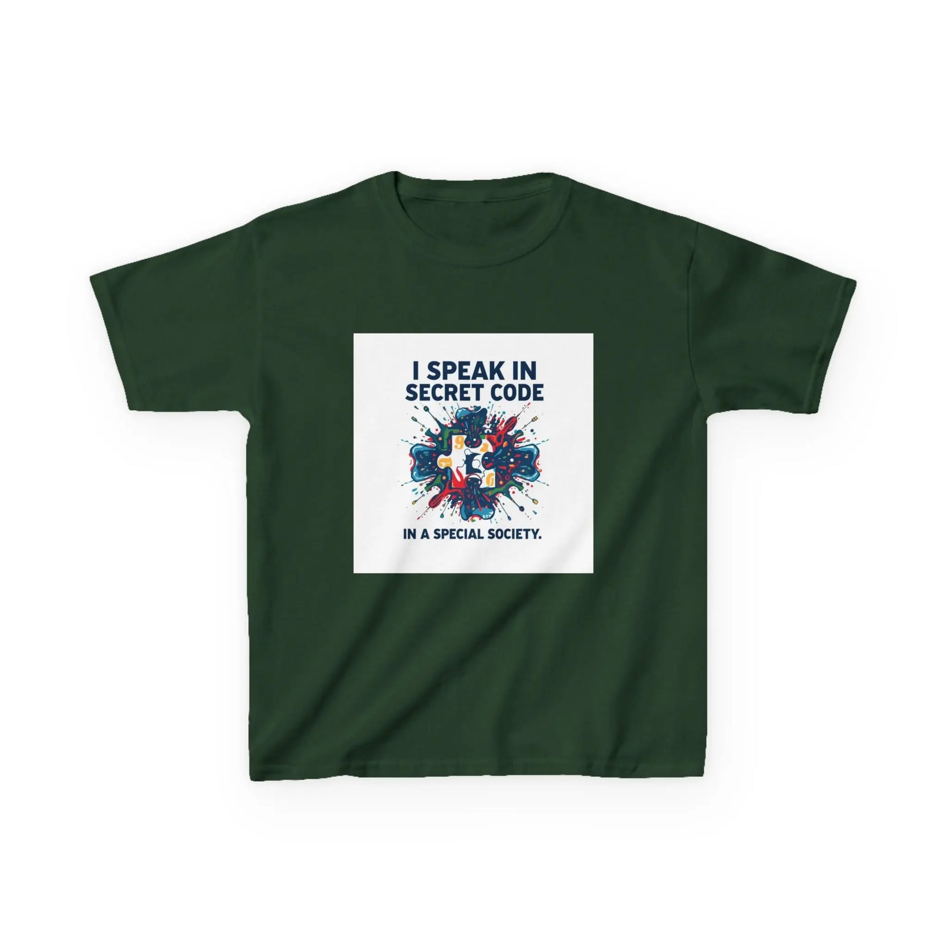 "I Speak in Secret Code" - Kids Autism Awareness T-Shirt Printify