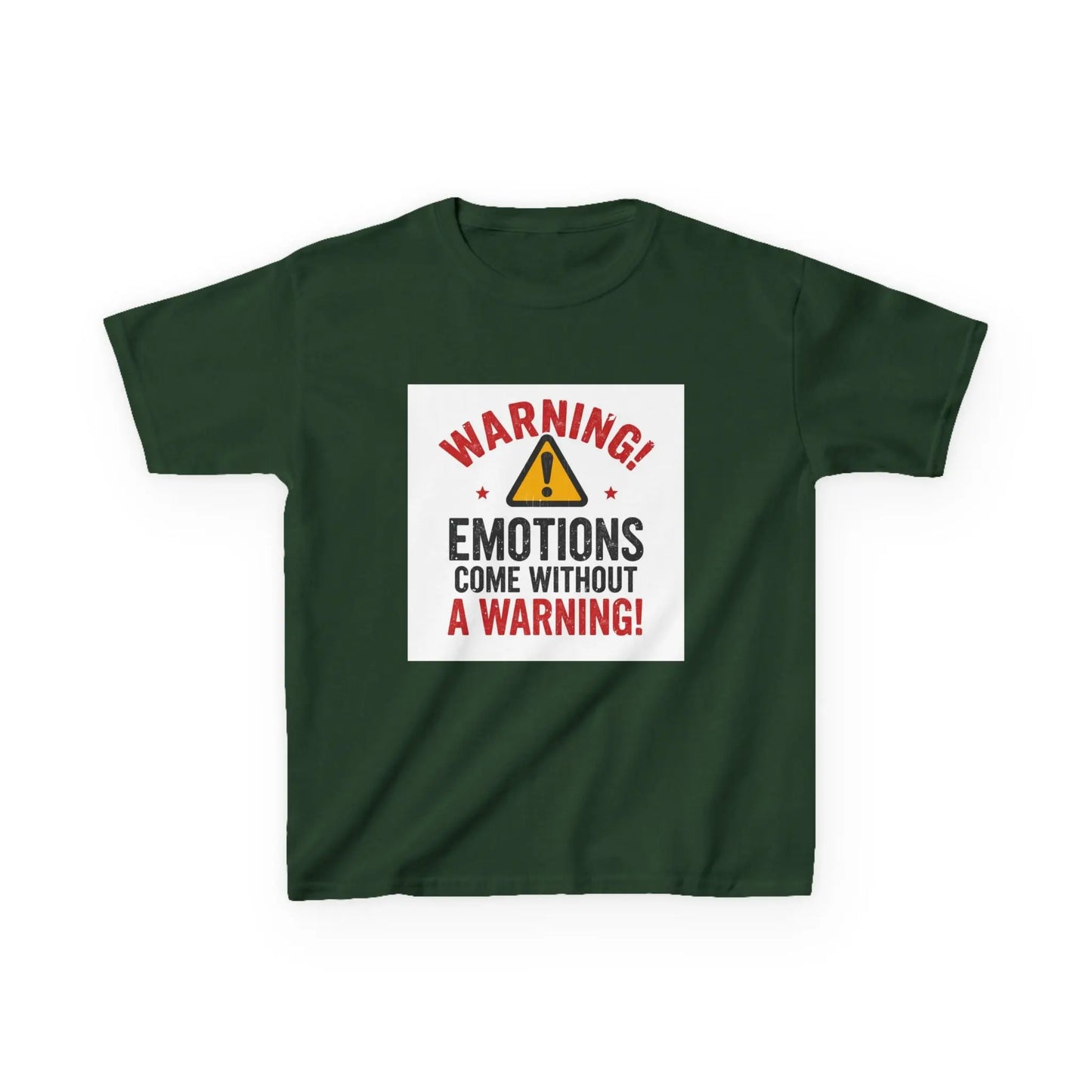 "Warning! Emotions Come Without a Warning" - Kids Autism Awareness T-Shirt Printify