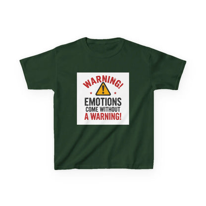 "Warning! Emotions Come Without a Warning" - Kids Autism Awareness T-Shirt Printify
