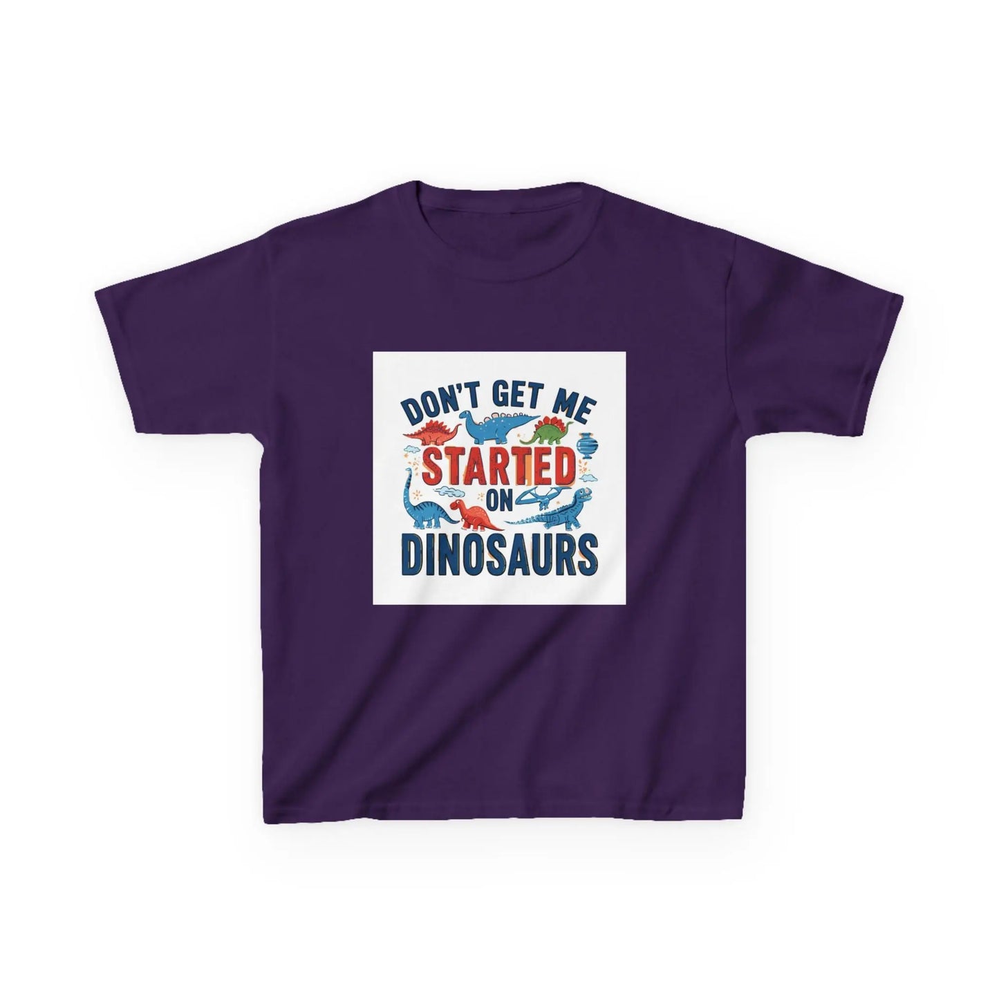 "Don't Get Me Started on Dinosaurs" - Kids Autism Awareness T-Shirt Printify