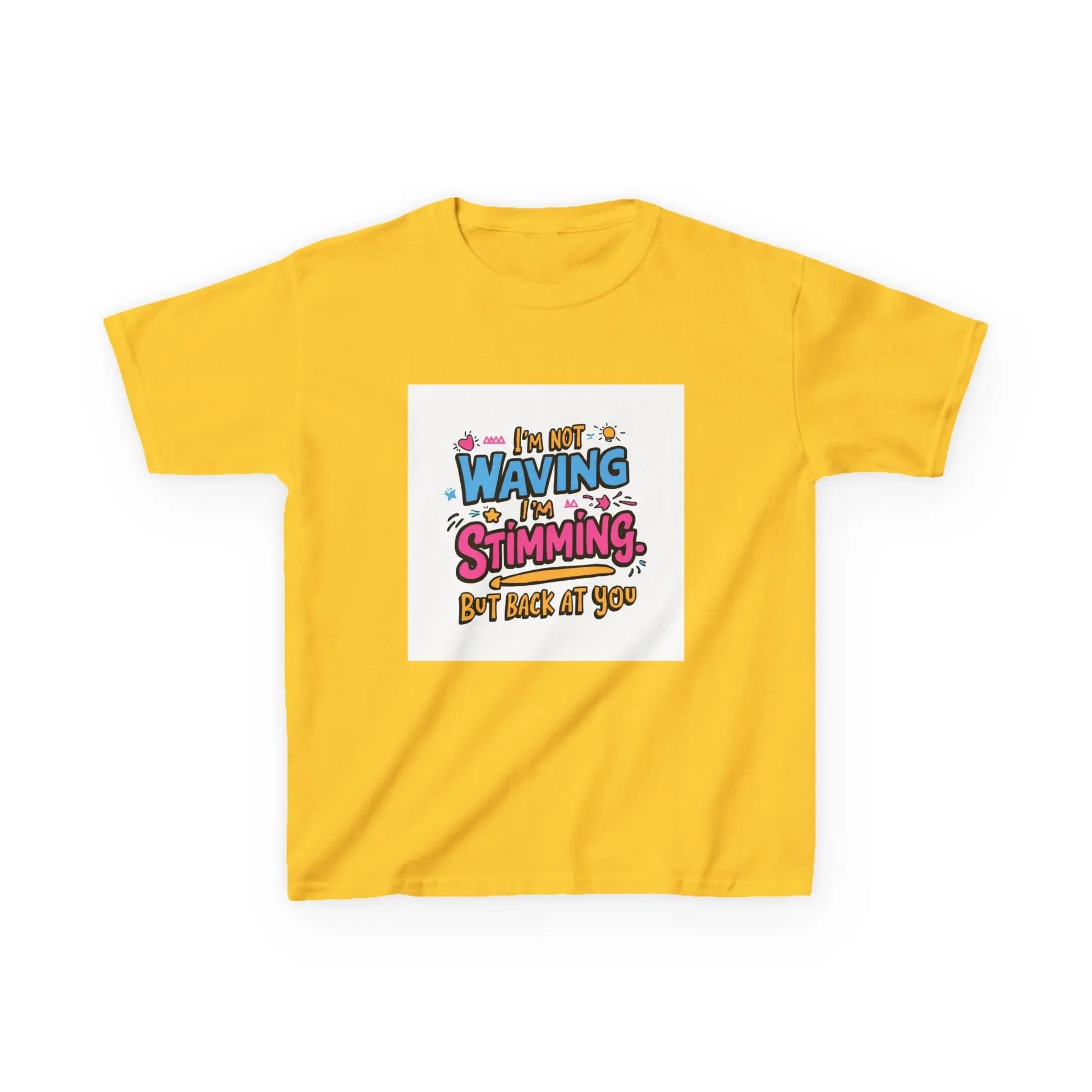 “I’m Not Waving, I’m Stimming” - Kids Autism Awareness T-Shirt Printify