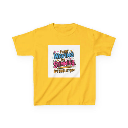 “I’m Not Waving, I’m Stimming” - Kids Autism Awareness T-Shirt Printify