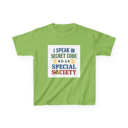 "I Speak in Secret Code" - Kids Autism Awareness T-Shirt Printify