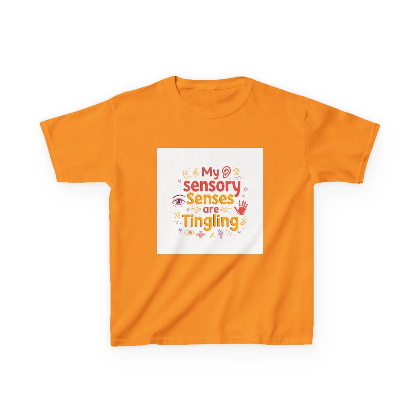 "My Sensory Senses Are Tingling" - Kids Autism Awareness T-Shirt Printify