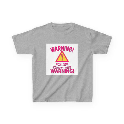 "Warning! Emotions Come Without Warning" - Kids Autism Awareness T-Shirt Printify