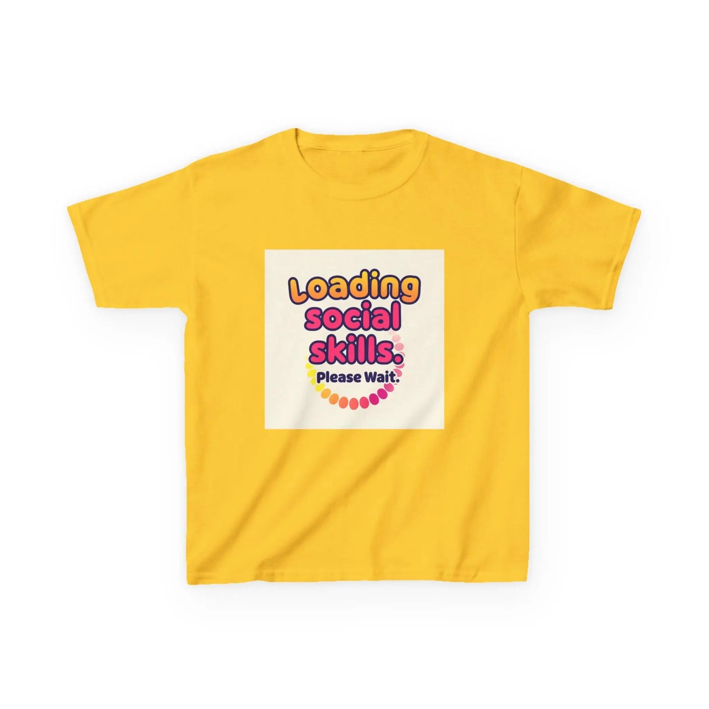 "Loading Social Skills... Please Wait" - Kids Autism Awareness T-Shirt Printify