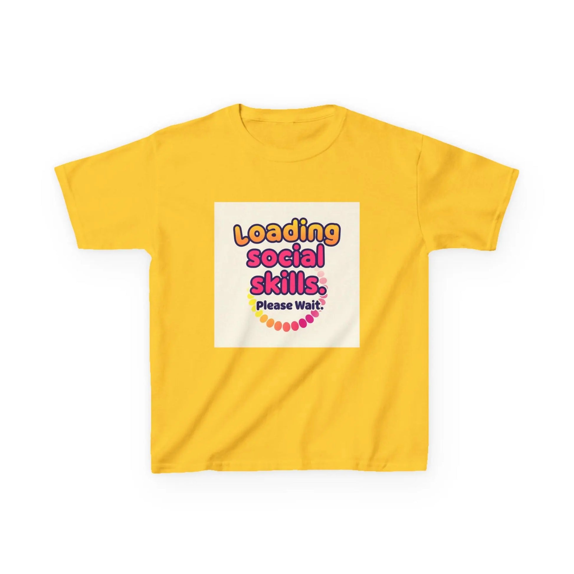 "Loading Social Skills... Please Wait" - Kids Autism Awareness T-Shirt Printify