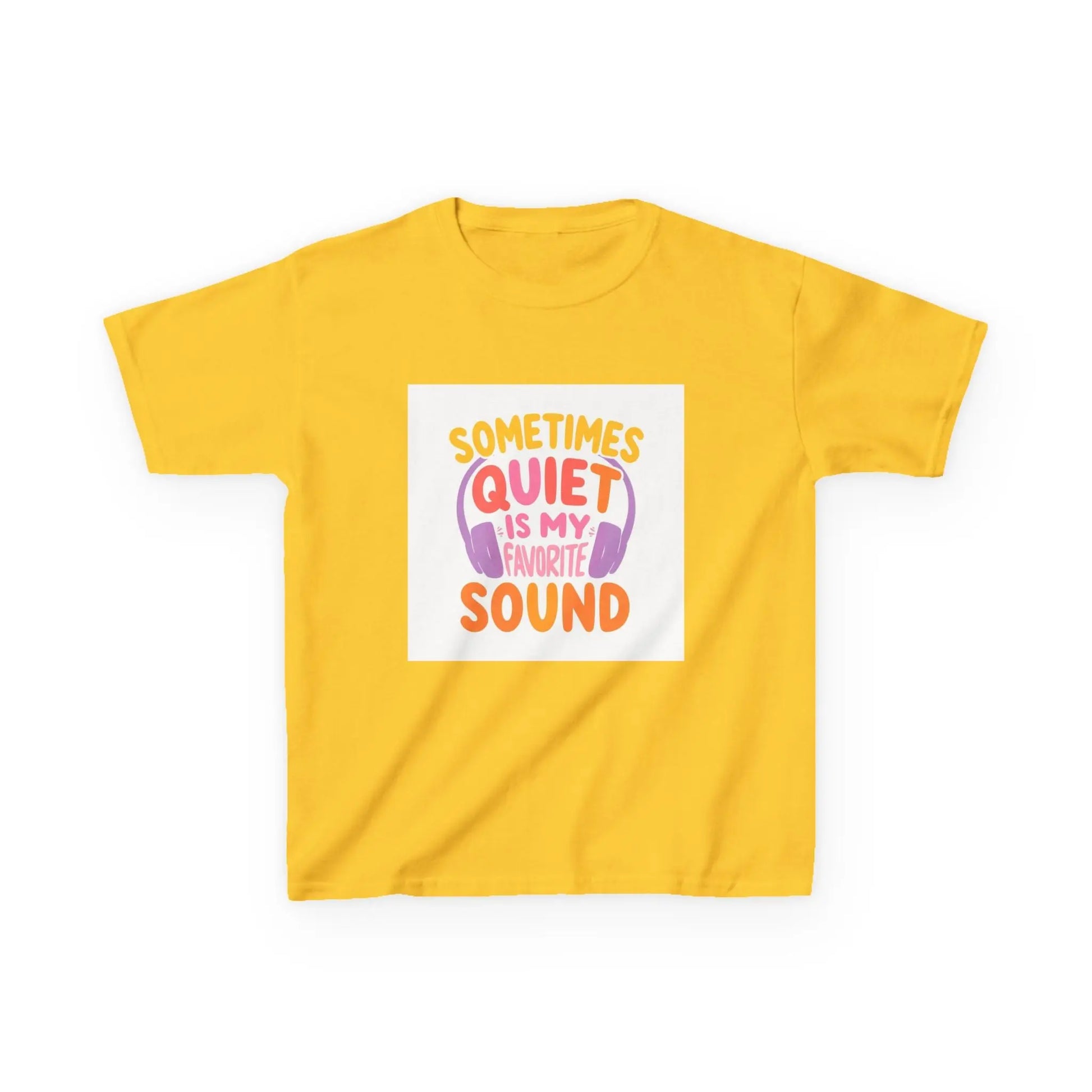 "Sometimes Quiet Is My Favorite Sound" - Kids Autism Awareness T-Shirt Printify