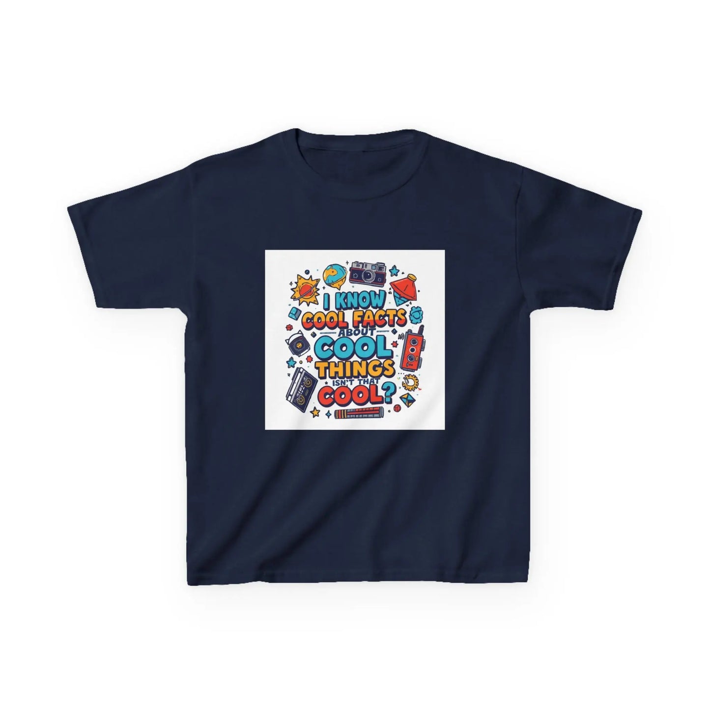 “I Know Cool Facts & Cool Things” - Kids Autism Awareness T-Shirt Printify