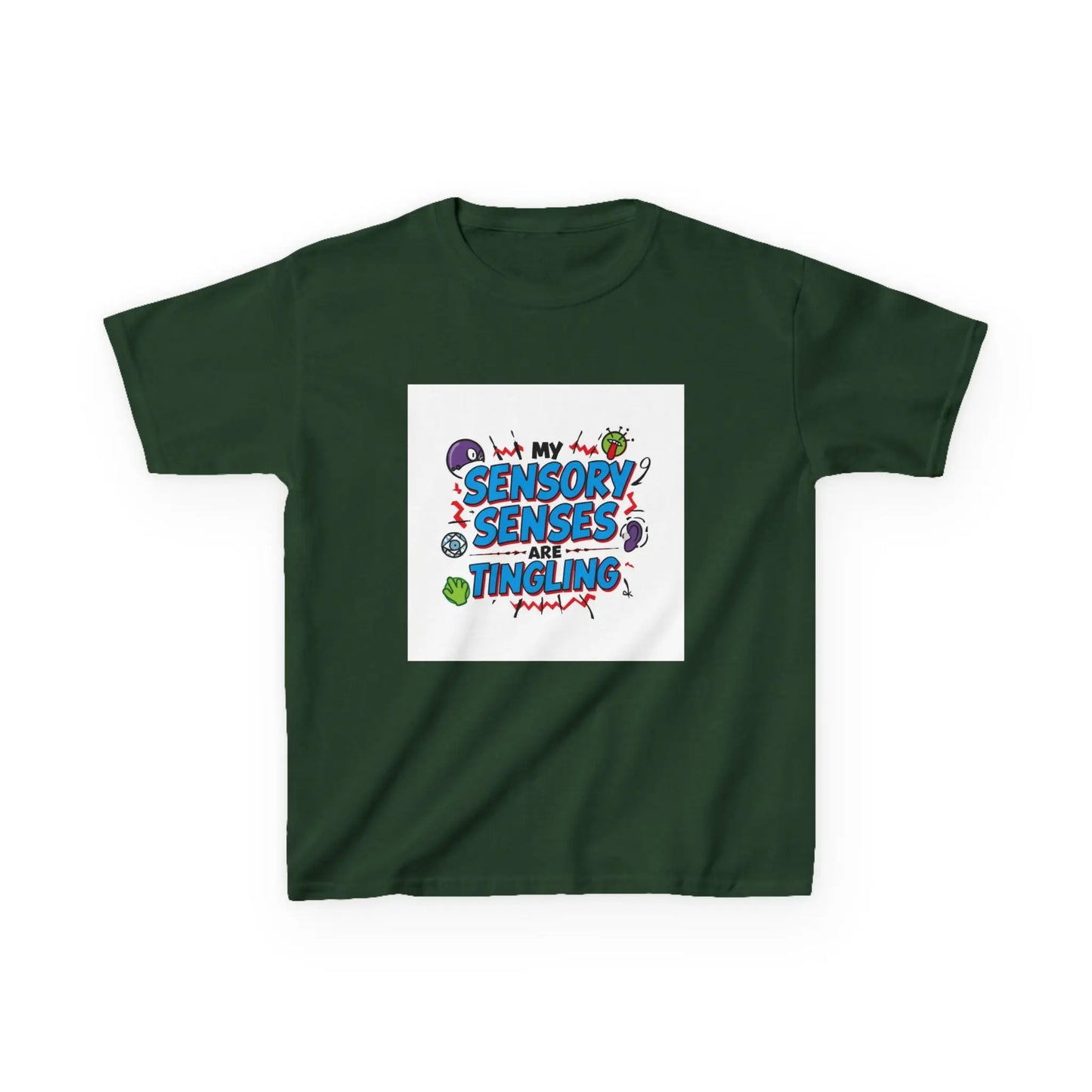 "My Sensory Senses Are Tingling" - Kids Autism Awareness T-Shirt Printify