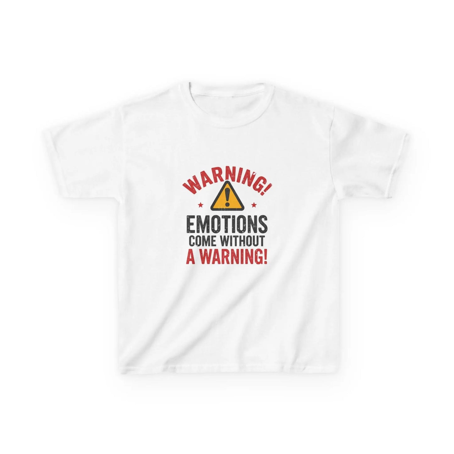 "Warning! Emotions Come Without a Warning" - Kids Autism Awareness T-Shirt Printify