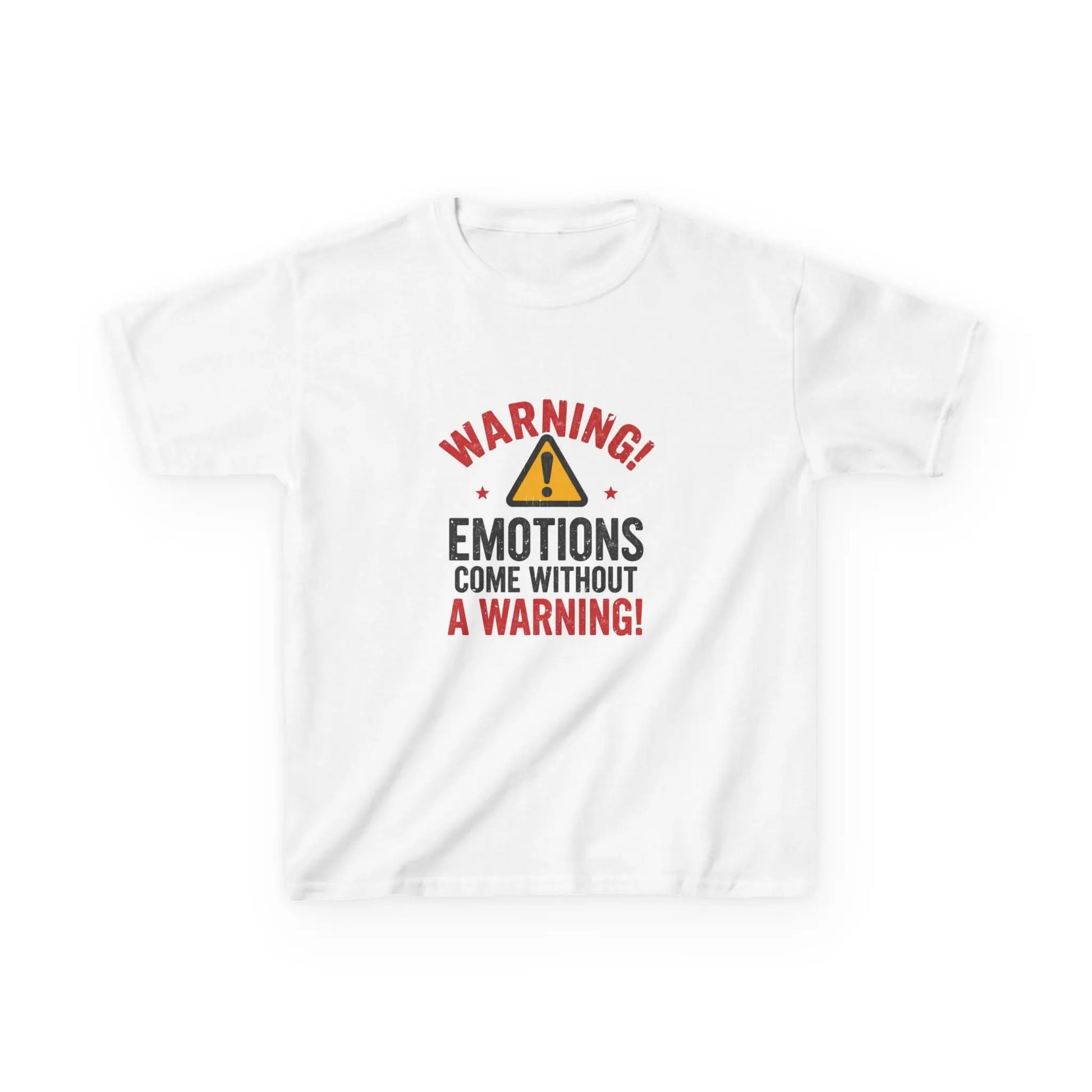"Warning! Emotions Come Without a Warning" - Kids Autism Awareness T-Shirt Printify