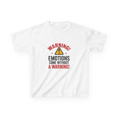 "Warning! Emotions Come Without a Warning" - Kids Autism Awareness T-Shirt Printify