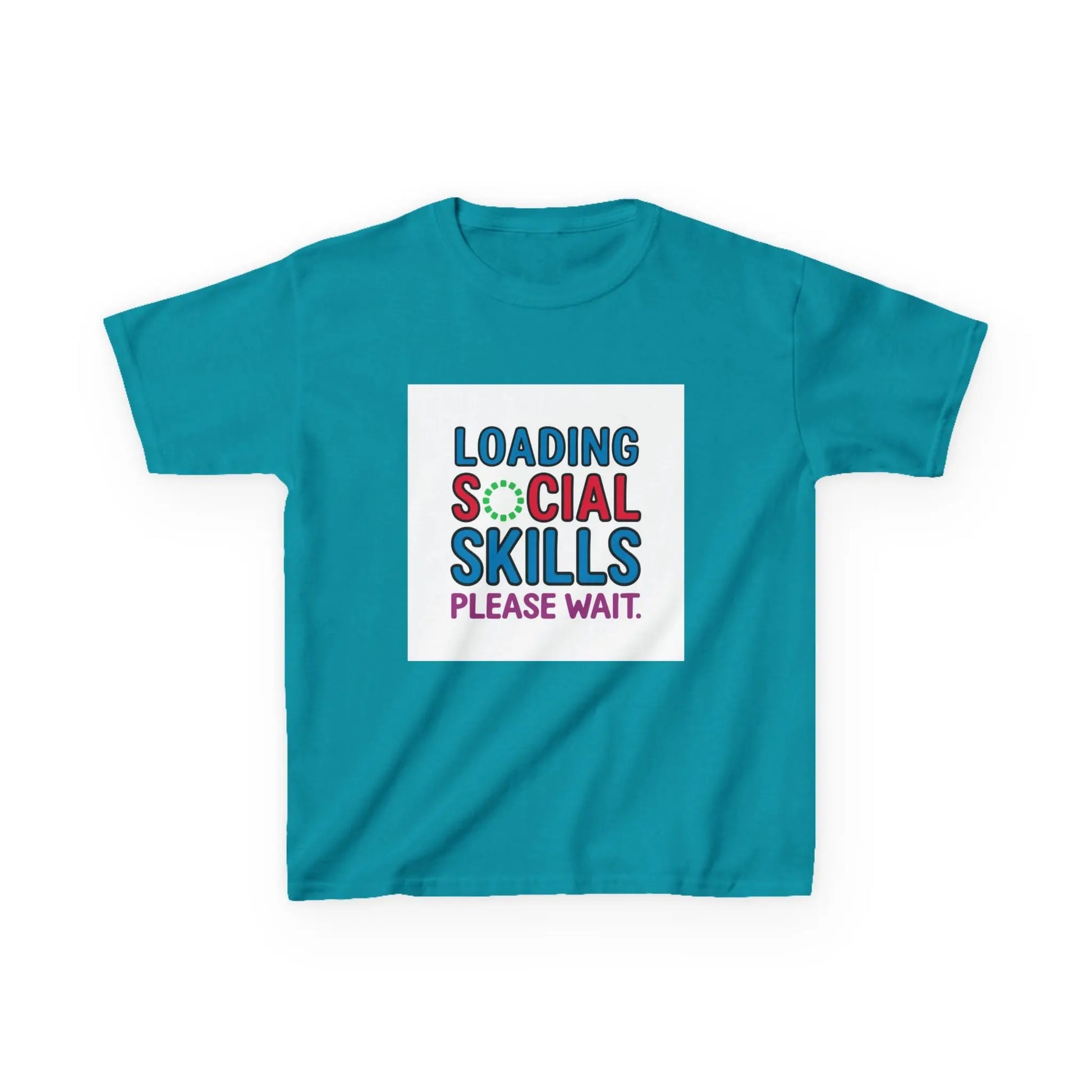 "Loading Social Skills, Please Wait" - Kids Autism Awareness T-Shirt Printify