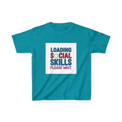 "Loading Social Skills, Please Wait" - Kids Autism Awareness T-Shirt Printify