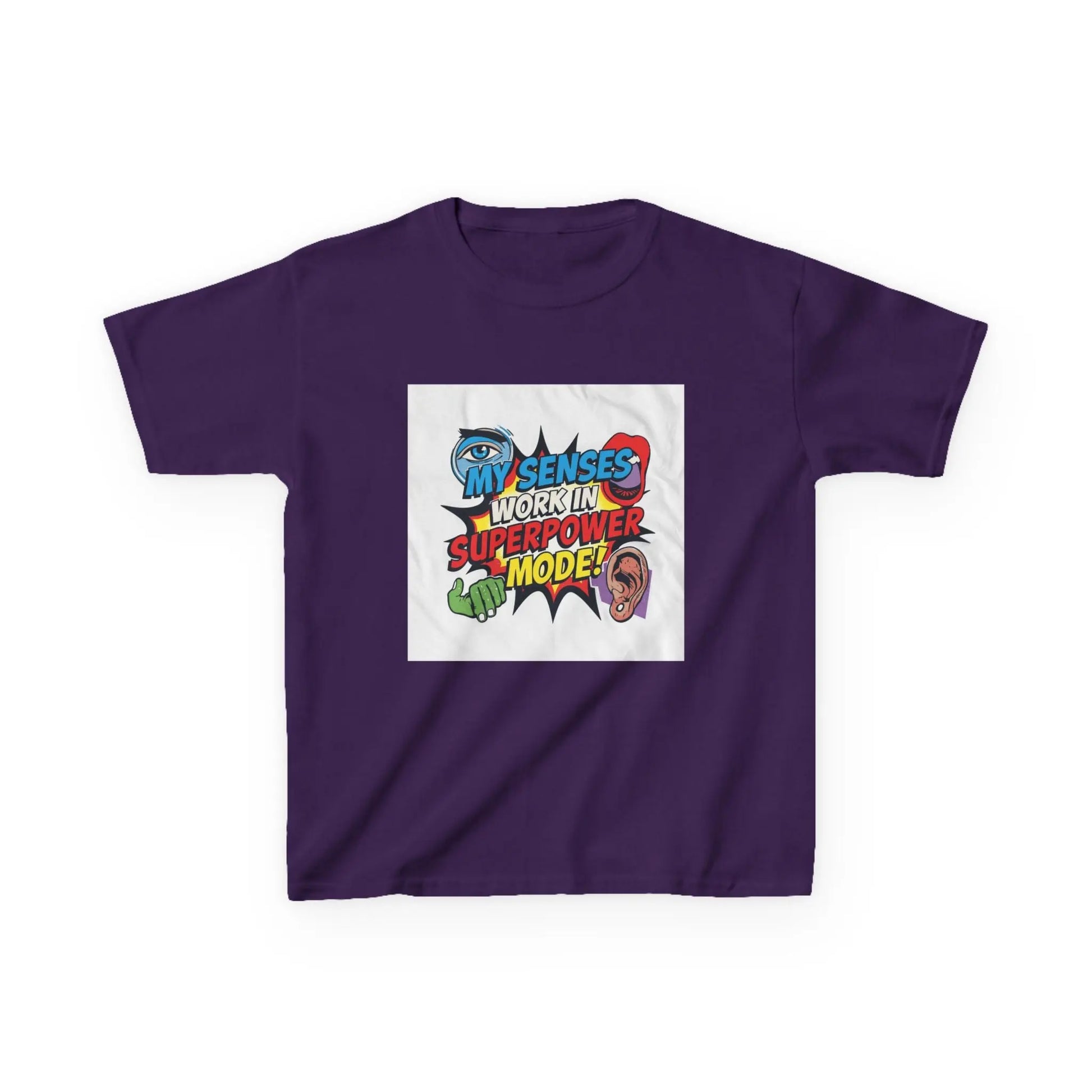 "My Senses Work In Superpower Mode" - Kids Autism Awareness T-Shirt Printify