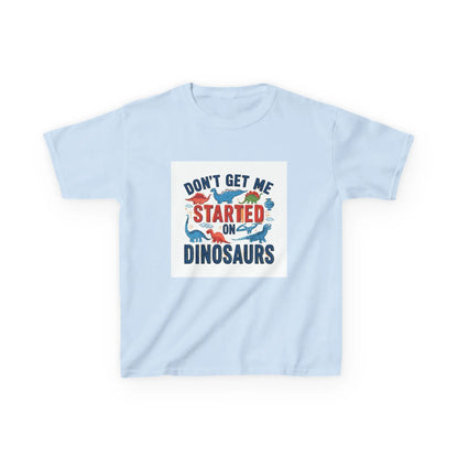 "Don't Get Me Started on Dinosaurs" - Kids Autism Awareness T-Shirt Printify