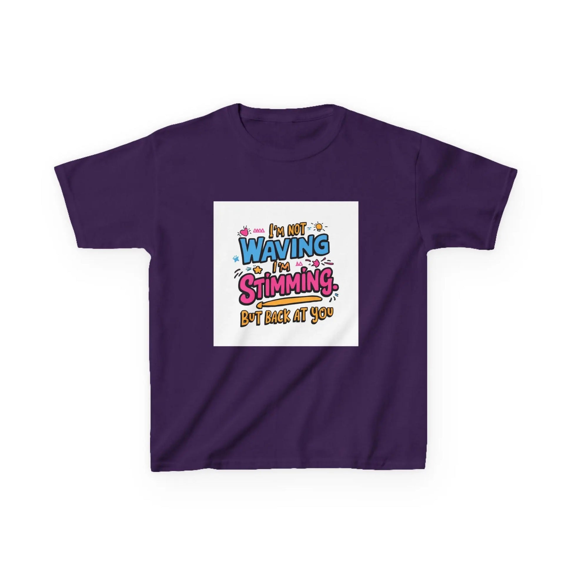 “I’m Not Waving, I’m Stimming” - Kids Autism Awareness T-Shirt Printify