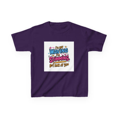 “I’m Not Waving, I’m Stimming” - Kids Autism Awareness T-Shirt Printify
