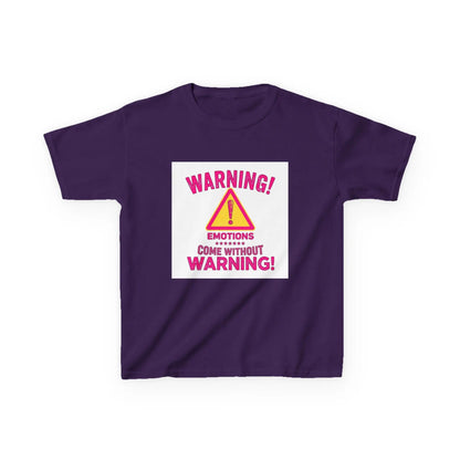 "Warning! Emotions Come Without Warning" - Kids Autism Awareness T-Shirt Printify