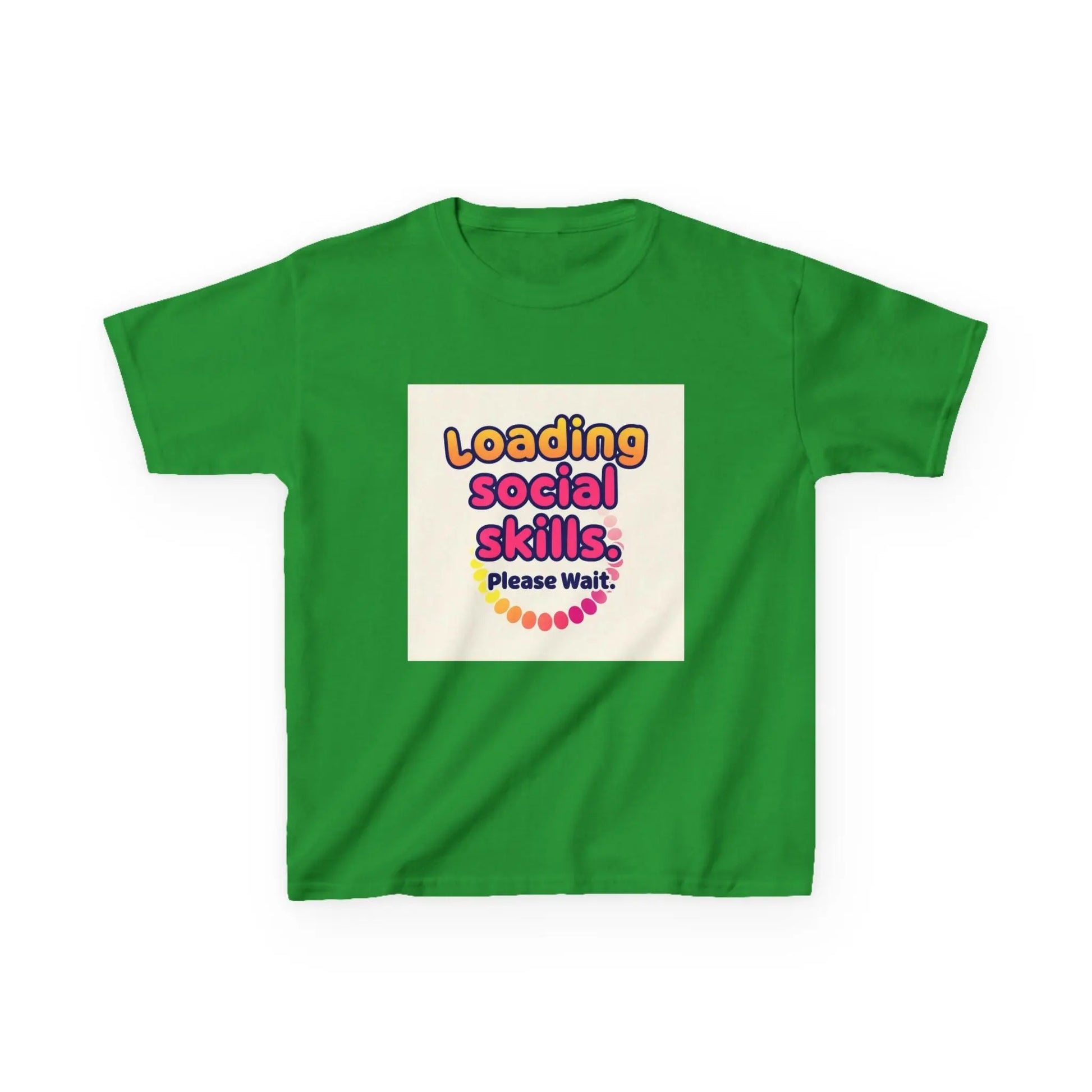 "Loading Social Skills... Please Wait" - Kids Autism Awareness T-Shirt Printify