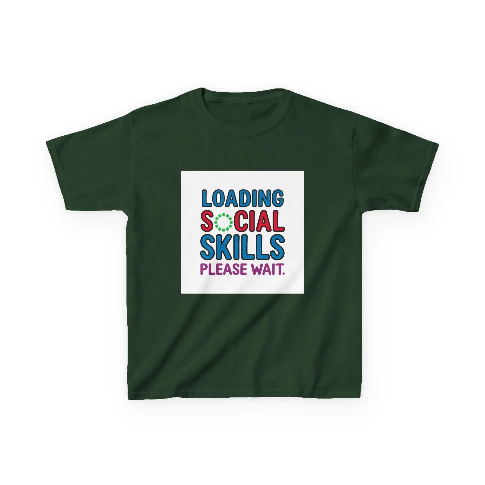 "Loading Social Skills, Please Wait" - Kids Autism Awareness T-Shirt Printify