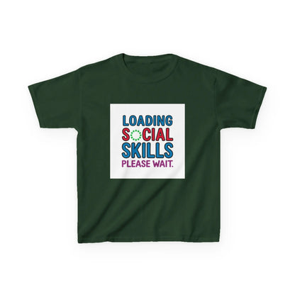 "Loading Social Skills, Please Wait" - Kids Autism Awareness T-Shirt Printify