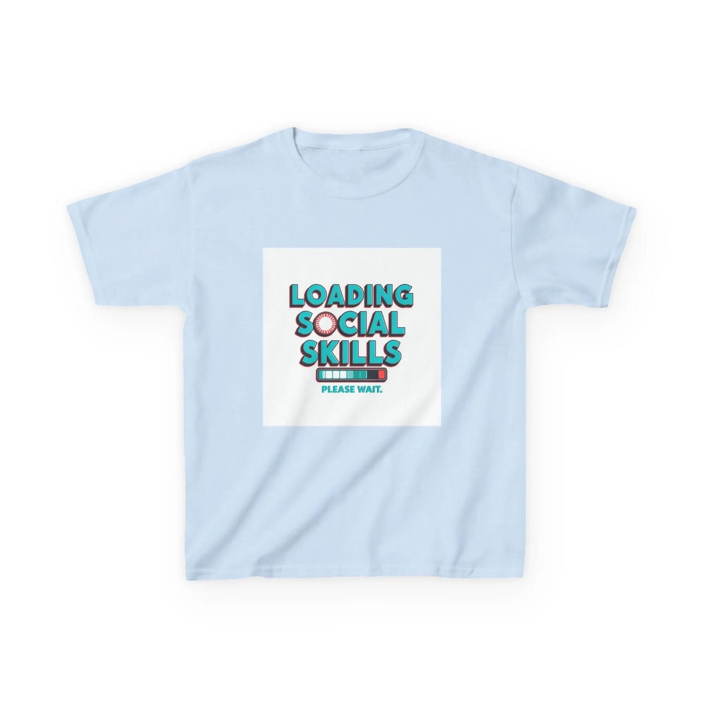 "Loading Social Skills, Please Wait" - Kids Autism Awareness T-Shirt Printify