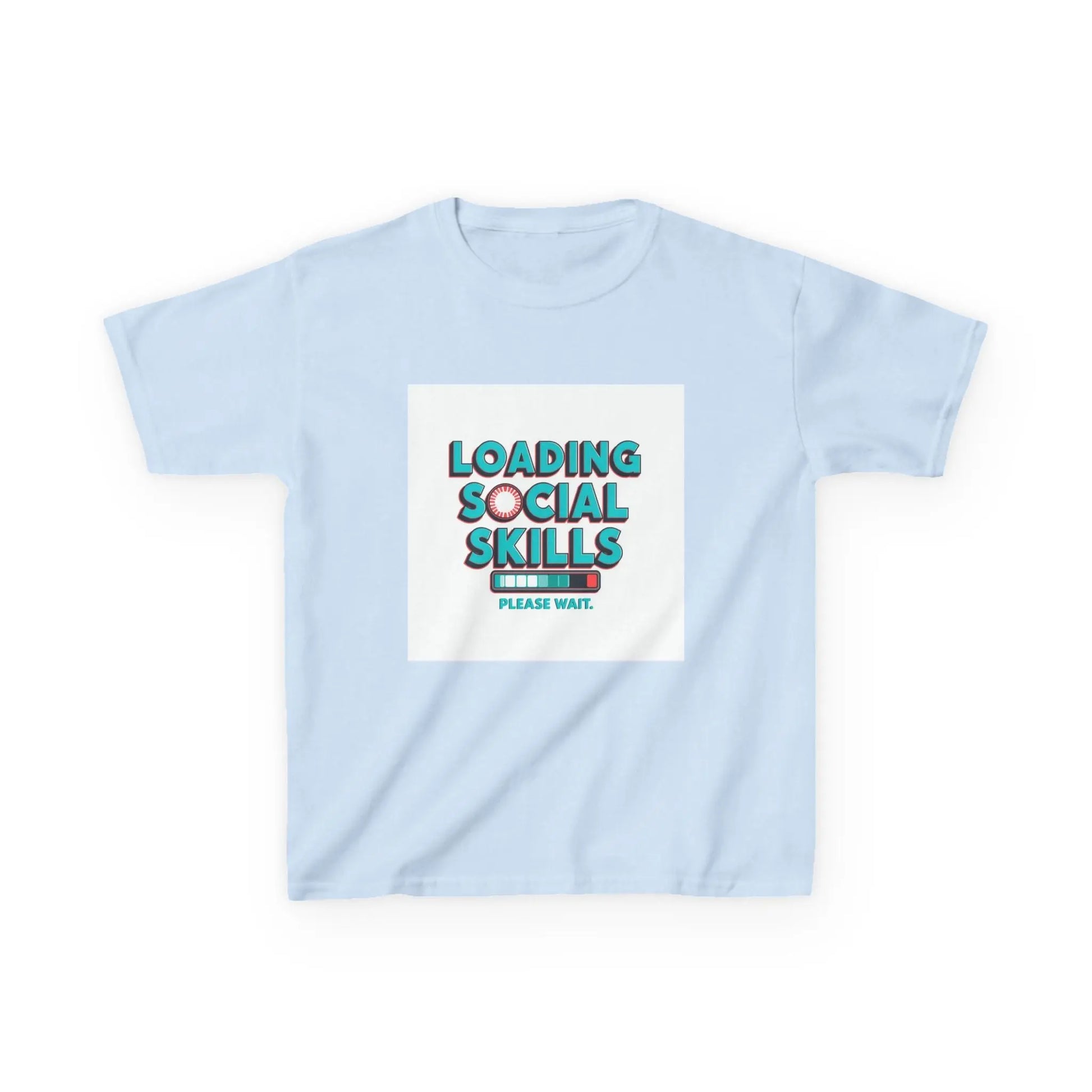 "Loading Social Skills, Please Wait" - Kids Autism Awareness T-Shirt Printify