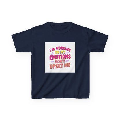 "I'm Working On My Emotions, Don't Upset Me" - Kids Autism Awareness T-Shirt Printify